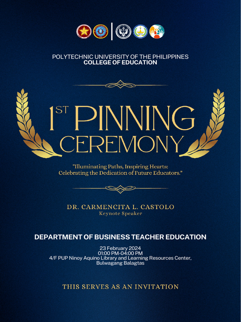 PUP Education College Pinning Ceremony | PDF