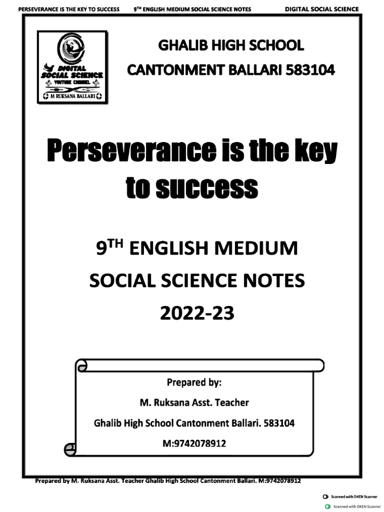 9th SS EM Notes 2023 - 2024 | PDF