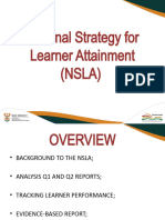 Feedback On Q1 and Q2 NSLA Reports