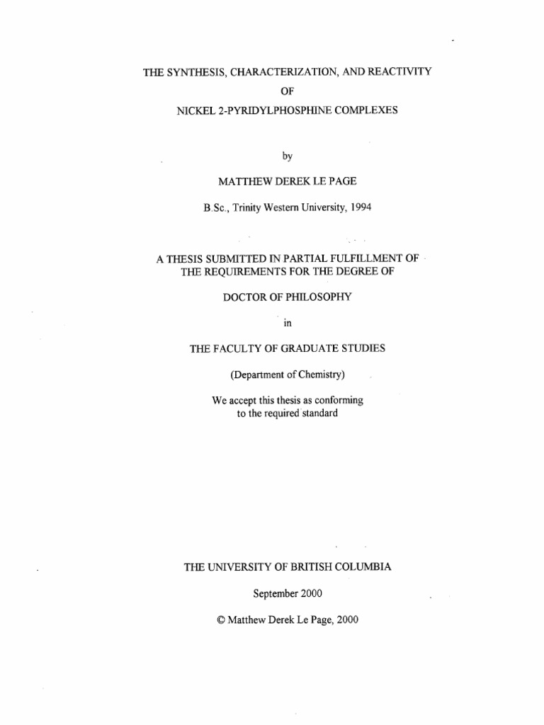 Ubc 2000-565742 | PDF | Hydrogenation | Catalysis