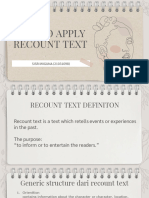 Sisri Wiguna - How To Apply Recount Text