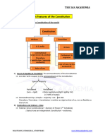 Salient Features of Indian Constitution Revision Material 1