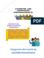 Conformación de Comite de Gestión Pedagógica