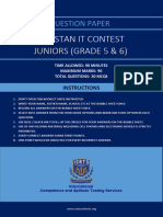 Pakistan IT Contest Juniors Grade 5 6