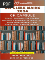 SBI Clerk Mains GK Capsule 2024 Ambitious Baba | PDF | Reserve ...