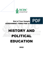 NCDC - S1 - S2 History Sample Assessment Items 2022