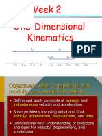 Kinematics 1D Lecture