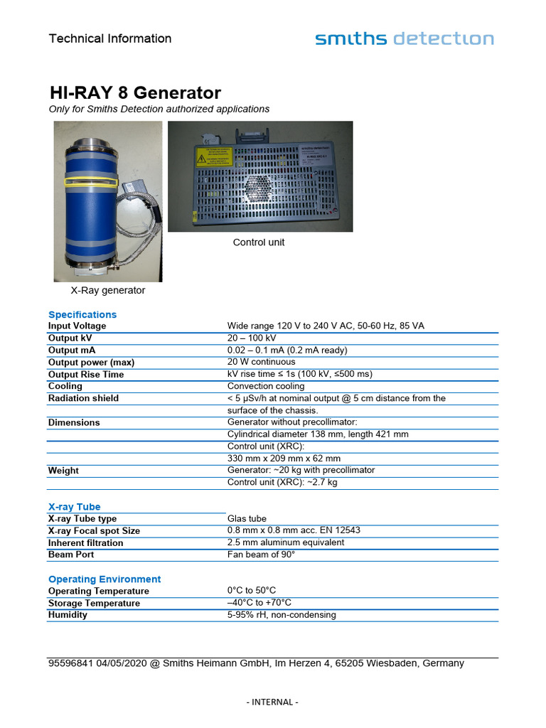 HI-RAY 8 Generator Specifications | PDF | Computers | Technology ...