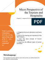 Ch. 8 - Micro Perspective of The Tourism and Hospitality