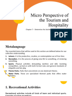 Ch. 7 - Micro Perspective of The Tourism and Hospitality