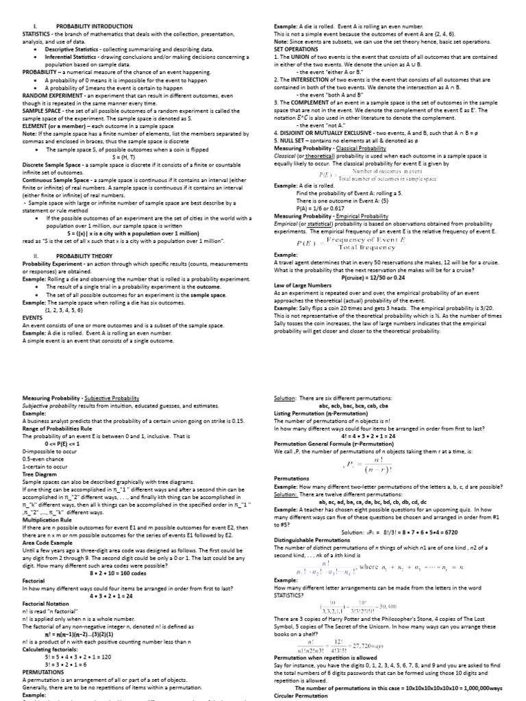 Classical or theoretical probability is used when each outcome in a
