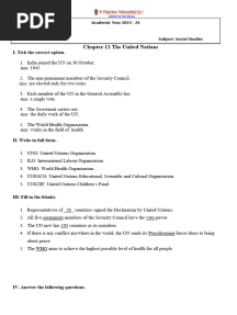 Grade-5-Chapter-11 - The United Nations