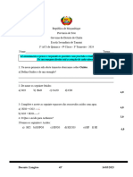 Teste1 Quimica 9classe - 065737