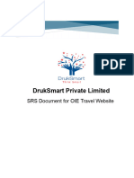 Druksmart Private Limited: Srs Document For Oie Travel Website