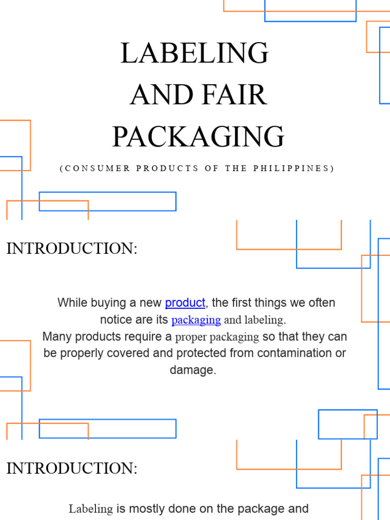 Fair Packaging and Labeling in the Philippines | PDF