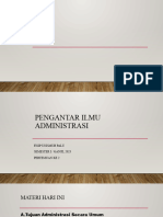 Pengantar Ilmu Administrasi Pertemuan Ke 2