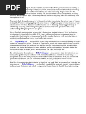 Phrases Types Dissertation Anglais