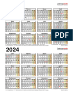 Calendario 2023 2024 Vertical