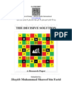 The Decisive Solution-Updated