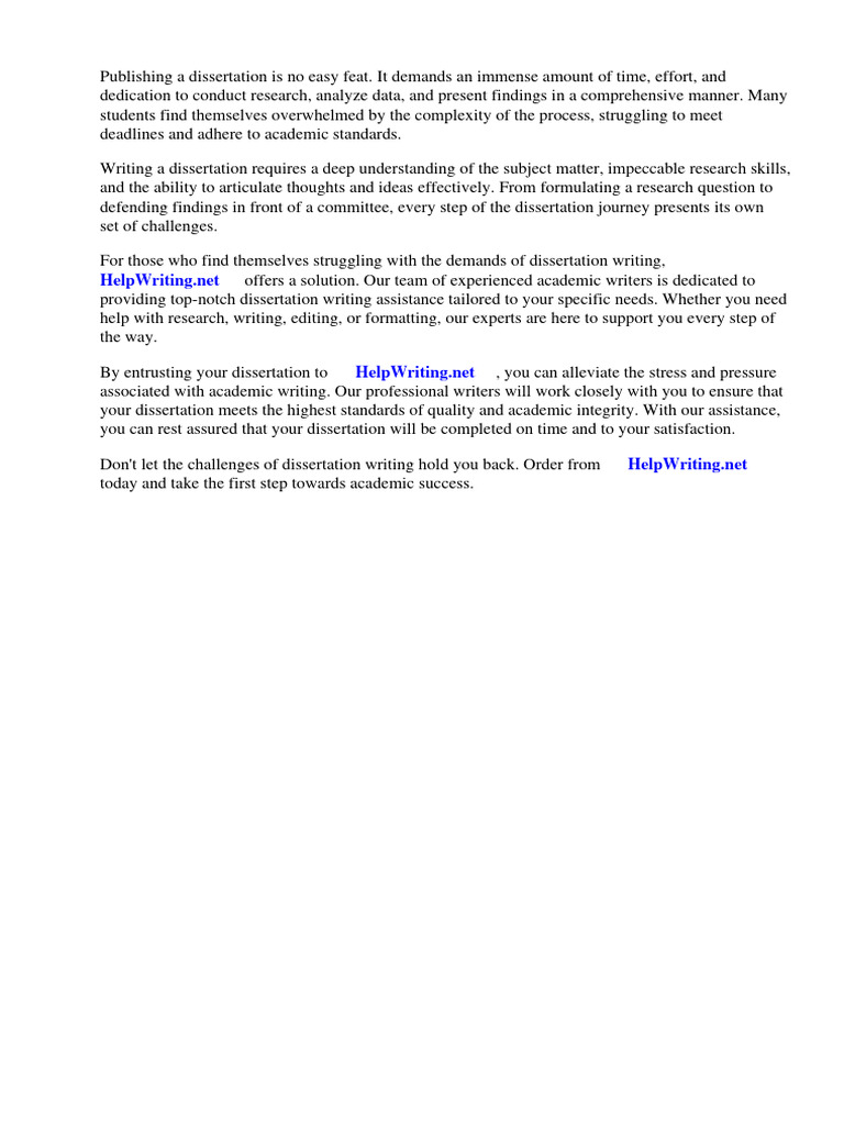 Dissertation Writing Assistance Services | PDF | Thesis | Open Access