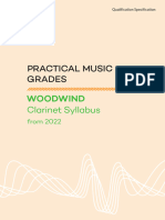 Woodwind 2022 Practical Syllabus (5 Clarinet) 20230911