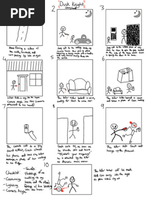 Horror Film Storyboard