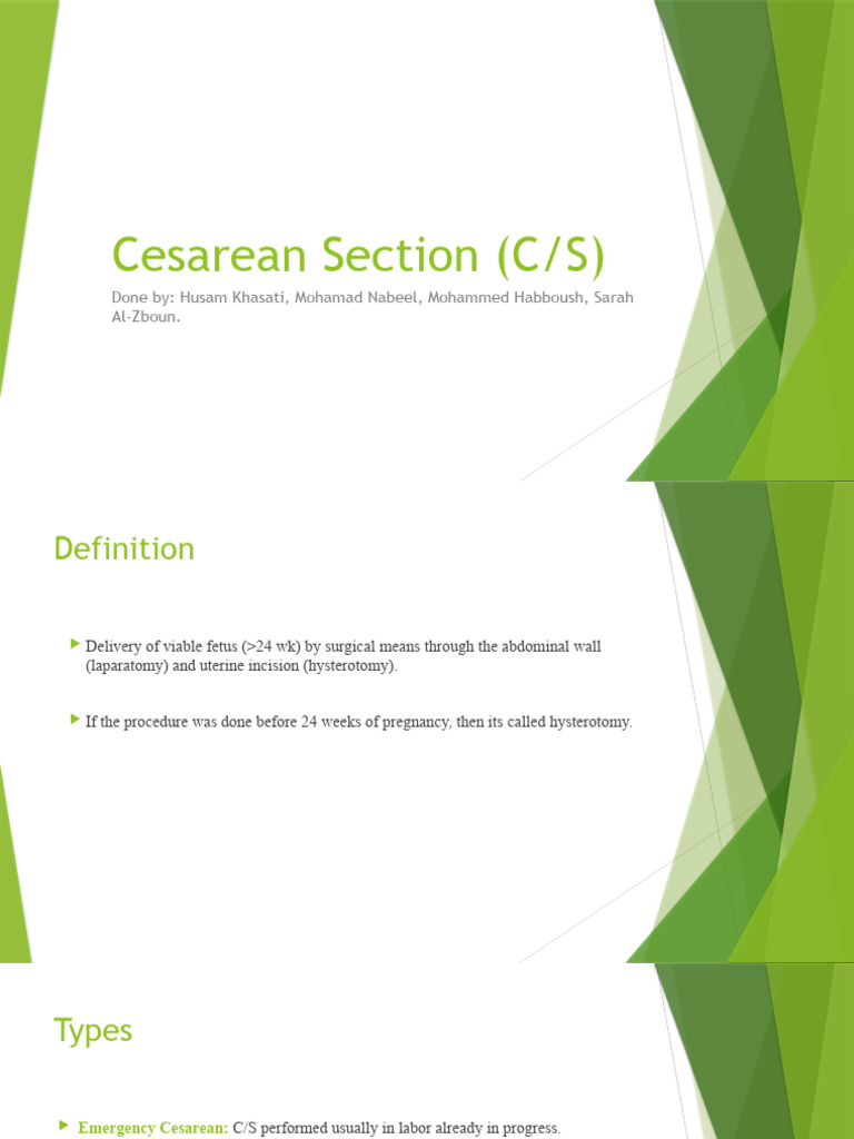 Comprehensive Guide to Cesarean Section | PDF | Caesarean Section ...