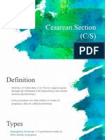 Cesarean Section - Complication