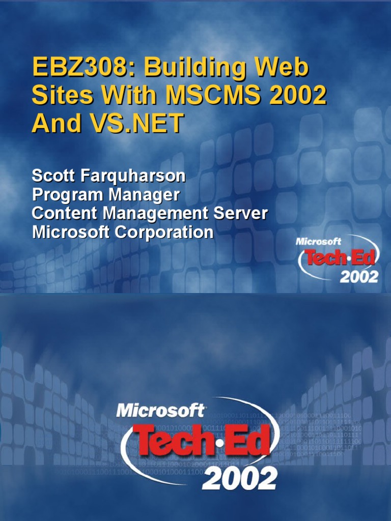 Building Web Sites with MSCMS 2002 | PDF | Active Server Pages ...