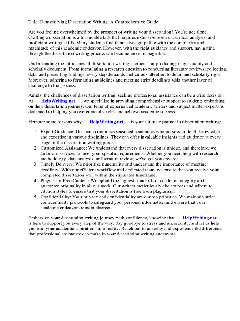 Demystifying Dissertation Writing | PDF | Methodology | Thesis