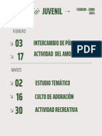 Calendario Juvenil de Febrero - Julio