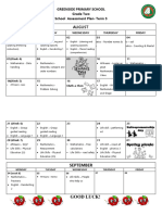 Grade 2 Assessment Calendar