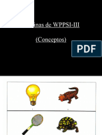 Láminas de WPPSI-III (Conceptos)
