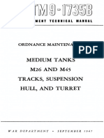 M26 and M45 Tracks Suspension Hull Turret TM 9-1735B 1947