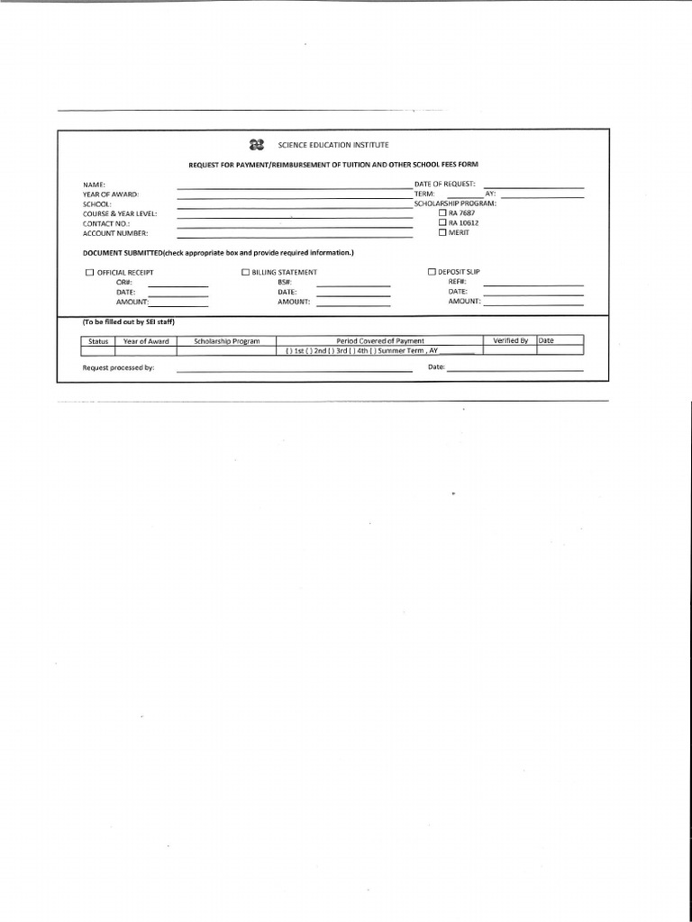 Reimbursement Form | PDF