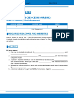 Ncma111 Pain Activity