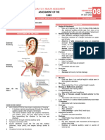 Week 8 - Assessment of The Ears