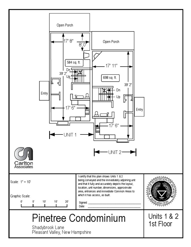 Pinetree Condo Units 1 & 2 Layout | PDF | Finance & Money Management | Law