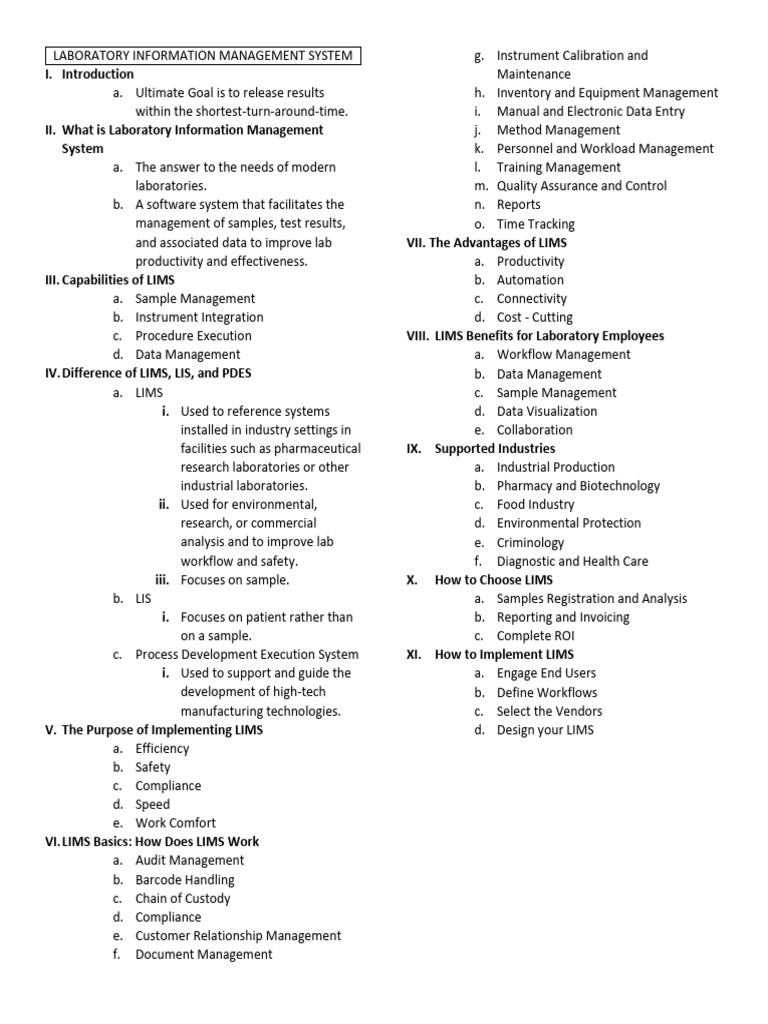 Understanding Laboratory Information Management | PDF | Computing ...