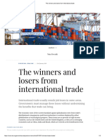 The Winners and Losers From International Trade