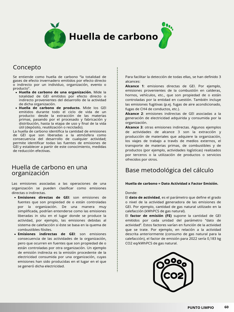 Datos Huella de Carbono | Descargar gratis PDF | Huella de carbono ...