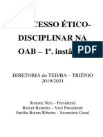 Cartilha Processo Disciplinar - Revisada de Acordo Com o Novo Regimento Interno Da OAB-BA