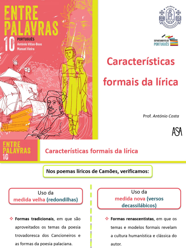 Características da Lírica de Camões | PDF | Sonetos | Teoria Literária