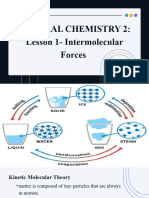 General Chemistry 2: Lesson 1-Intermolecular Forces