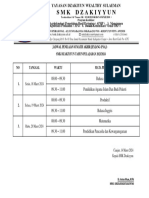 Jadwal Penilaian Sumatif Akhir Jenjang