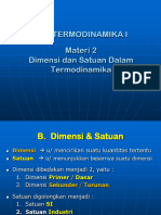 Materi 2. Dimensi & Satuan Termoninamika