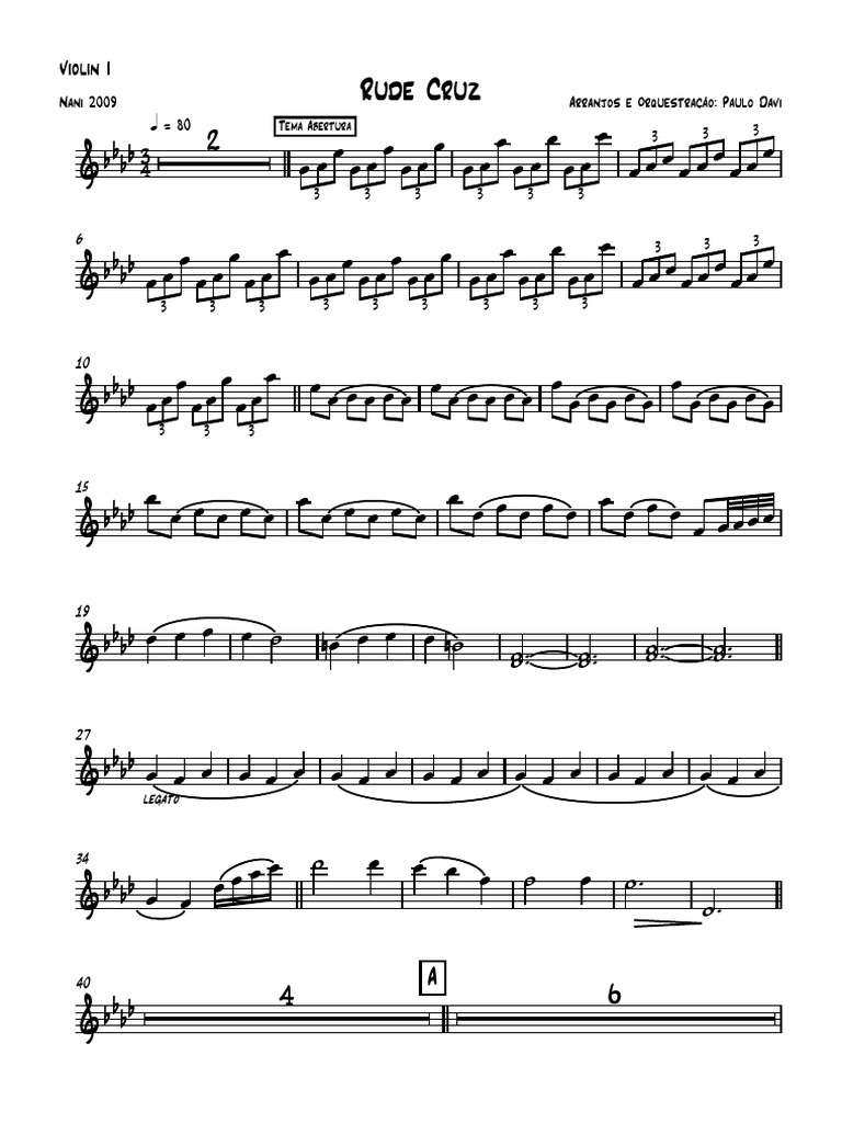 Nani Rude Cruz Violin I PDF