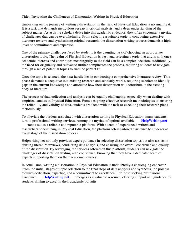 Dissertation Topics in Physical Education PDF Frontal Lobe