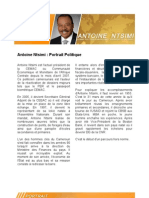 Antoine Ntsimi: Le Portrait Politique