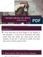 Peter's Denial of Jesus Christ